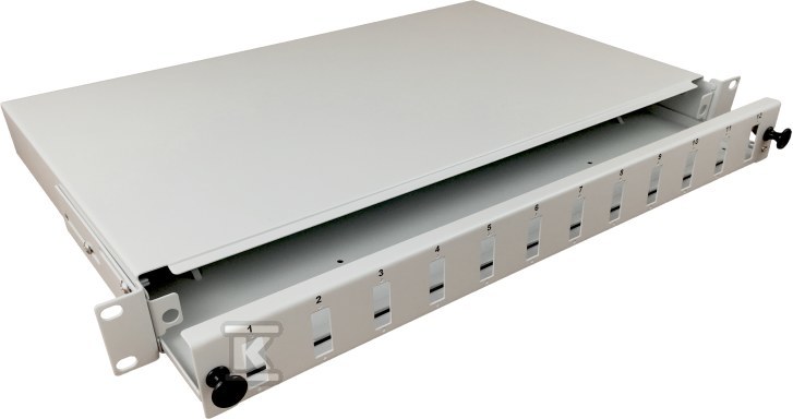 Fiber optic distribution box 12xSC - FOP-1U-12SCD-S