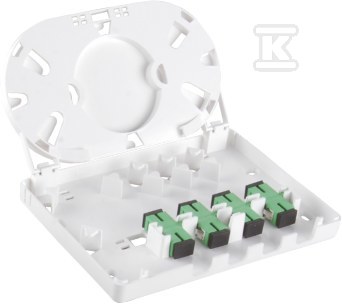 FTTH 4C wall socket (4 x SC simplex) - FOPA-4A-01