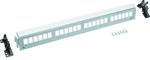 Patch Panel 24M Keystone, без модулів, шина TS або монтажна пластина