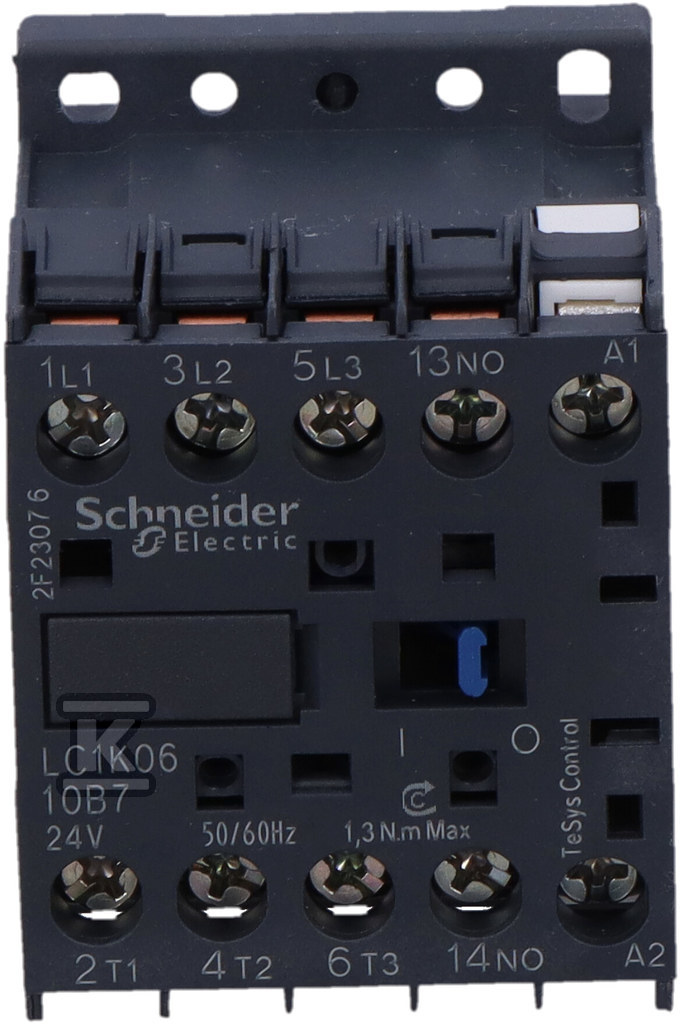 Силовий контактор TeSys K AC3 6A 3P 1NO - LC1K0610B7