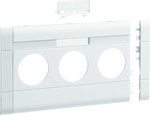 Maskownica 3-krotna z polem opisowym ABS bezhalogenowy 120 mm biały