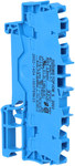 2.5 mm² 4-conductor through terminal block for Ex e II and Ex applications and labeling on the side and in the center for DIN rail 35 x 15 and 35 x 7.5 Push-in CAGE CLAMP® 2.50 mm² blue