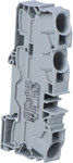 16 mm² 3-conductor through terminal block for Ex e II applications, description on the side and in the middle for the DIN rail 35 x 15 and 35 x 7.5 Push-in CAGE CLAMP® 16.00 mm² gray