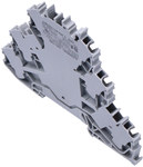 Three-deck terminal block Through / straight / straight terminal block L/L/L without marker support for Ex e II applications for 35 x 15 and 35 x 7.5 TS rail 2.5 mm² Push-in CAGE CLAMP® 2.50 mm² gray