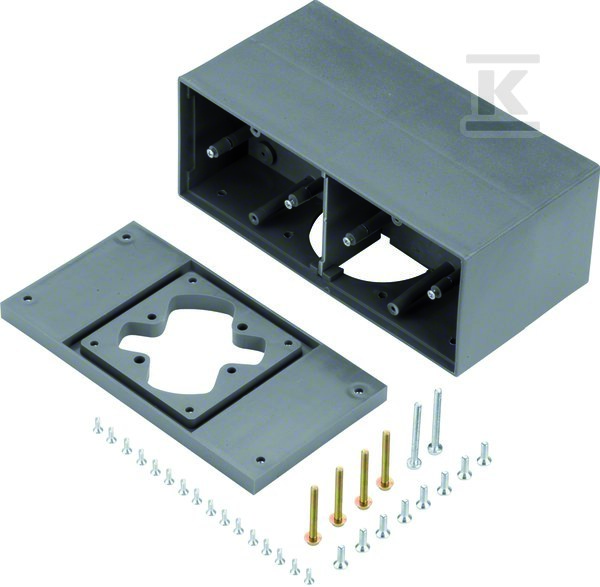Puszka napodłogowa 4 stal szary PA, - GBZ47011