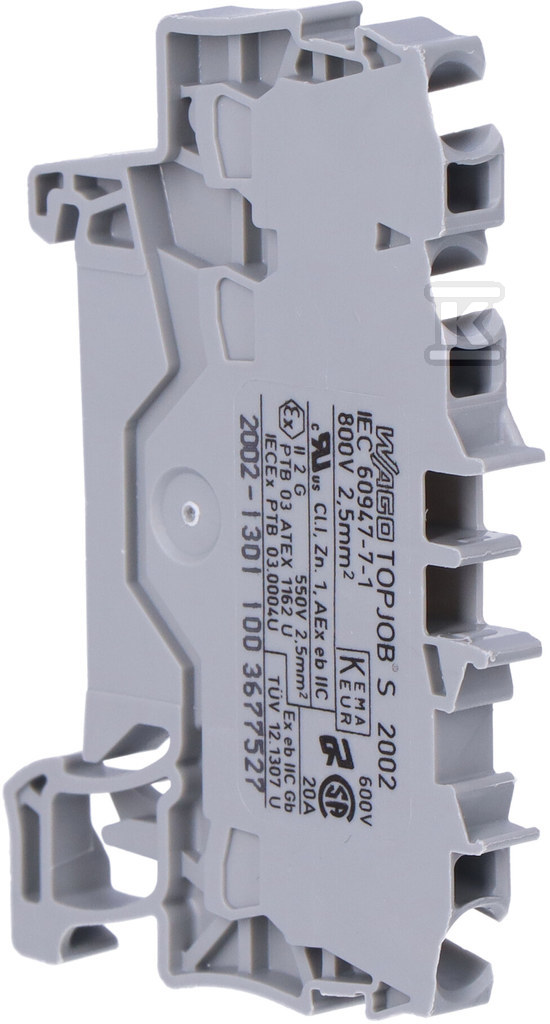 2.5 mm² 3-conductor through terminal - 2002-1301