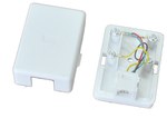 Surface-mounted telephone socket, UTP 1xRJ11 (6p4c)