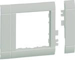 Maskownica 80 mm 1-krotna 55x55 mm PC-ABS bezhalogenowy jasnoszary