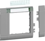 Maskownica 80 mm 1-krotna 55x55 mm pole opisowe PC-ABS bezhalogenowy lakierowany alu