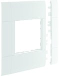 Maskownica 120 mm 1-krotna 55x55 mm PC-ABS bezhalogenowy biały
