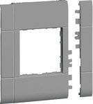 Maskownica 120 mm 1-krotna 55x55 mm PC-ABS bezhalogenowy lakierowany alu