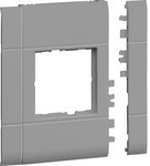 Maskownica 120 mm 1-krotna 50x50 mm PC-ABS bezhalogenowy lakierowany alu
