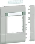 Maskownica 120 mm 1-krotna 55x55 mm pole opisowe PC-ABS bezhalog jszary