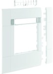 Maskownica 120 mm 1-krotna 55x55 mm pole opisowe PC-ABS bezhalog biały