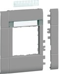 Maskownica 120 mm 1-krotna 55x55 mm pole opisowe PC-ABS bezhalog l.alu