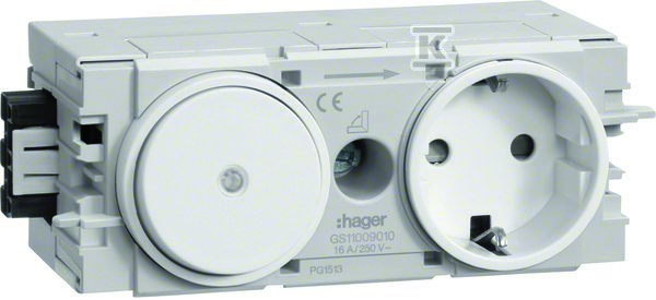 Gniazdo SCHUKO z przełącznikiem WAGO - GS11009016