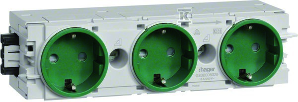 Gniazdo SCHUKO 3-krotne połączenie WAGO - GS30006029
