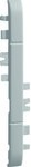 Łącznik maskownic ABS bezhalogenowy 120 mm jasnoszary