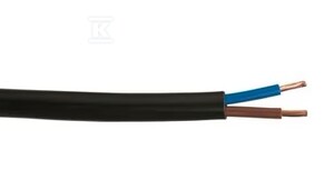 Przewód warsztatowy H05VV-F (OWY) 2x2,5 czarny R9005 G-119211 ...