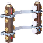 Manifold ONNLINE for underfloor heating with control and actuator valves, M30 thread - 4 circuits