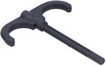 Double plastic hook for pipes - 12-20/12-26 (L = 77mm)