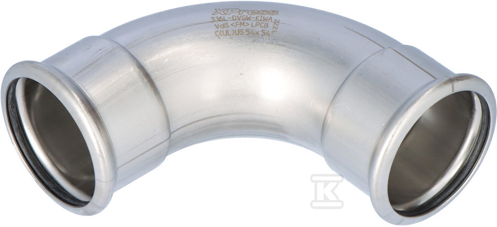 Kolano 90° Inox - 54 - 1609068155