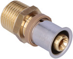 KAN-therm Press connector with 16x2 male thread G1/2"