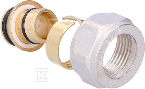 Śrubunek mosiężny GW uniwersalny ultraPRESS - 20 G3/4