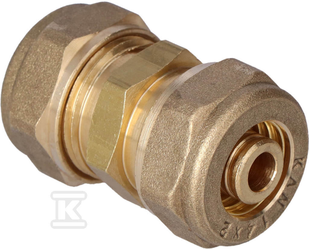 Złączka mosiężna skręcana do rur - 1110042005