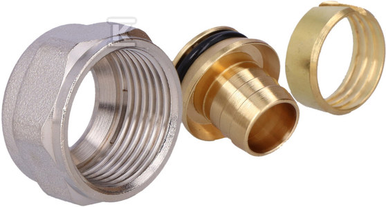 HSULHENU スレーヌ Śrubunek mosiężny GW do rur PERT i PEXC - 18x2.0 G3/4