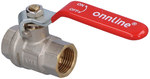 Ball valve DN15 PN25 1/2" GW/GW steel lever Onnline gland