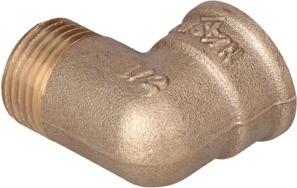 Коліно 90 градусів GW x GZ 1/2" латунь - HAO407