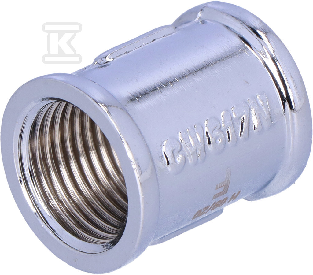 Гільза GW x GW 1/2" хромована латунь - HAO413