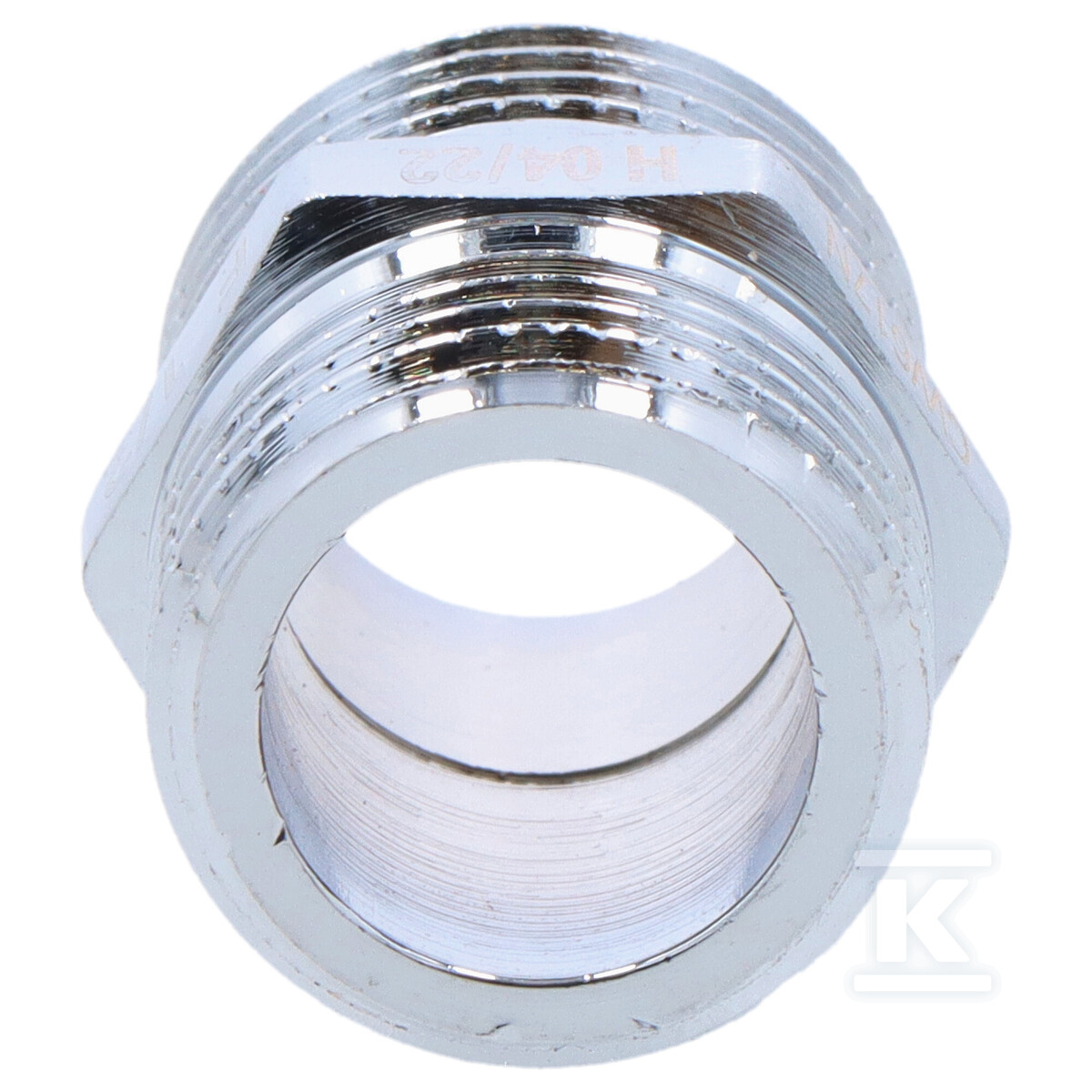 Ніпель GZ x GZ 1/2" хромована латунь - HAO420