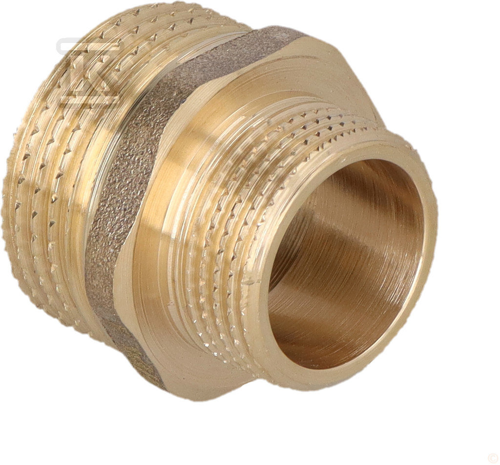 Ніпель перехідний GZ x GZ 1x3/4" латунь - HAO428