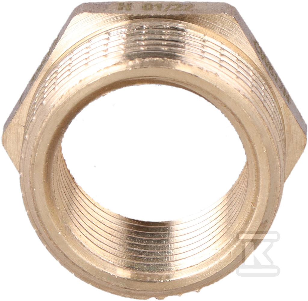 Зменшення GZ x GW 3/4x1/2" латунь - HAO453