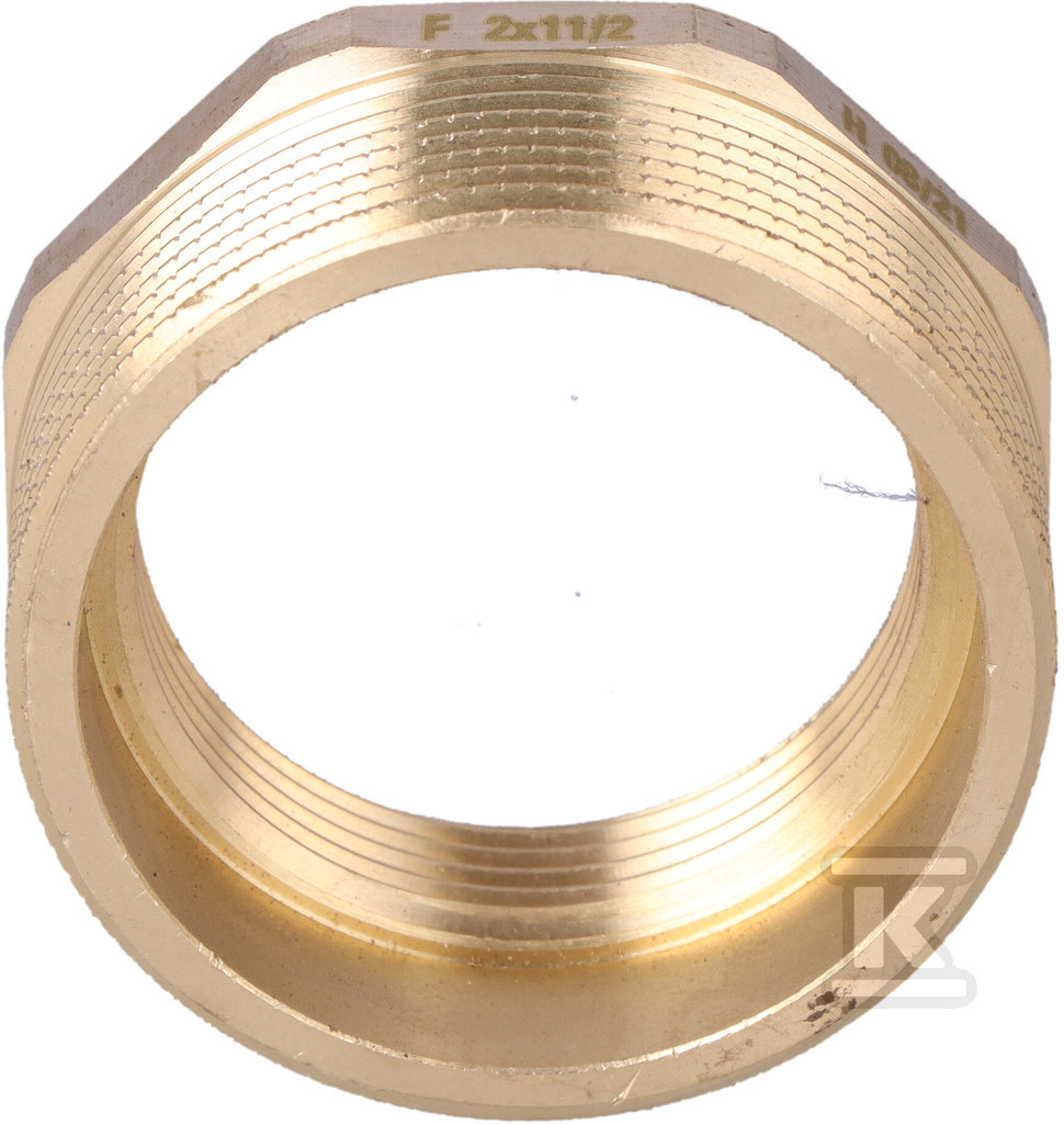 Редуктор латунь 2"x6/4" жовтий - R12Z