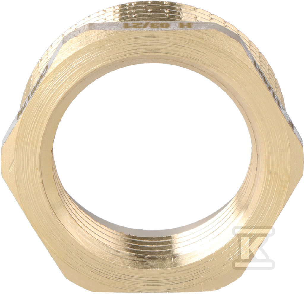 Brass reduction 5/4"x1" yellow - R05Z