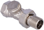 Radiator shut-off valve, Regutec DN15(1/2), straight, nickel-plated