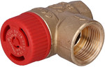 Safety valve MS 1/2"x3/4" 6 bar for central heating installations