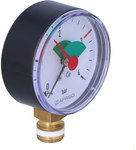 Heating pressure gauge HZ 63 RAD, fi 63 mm, 0-4 bar, 3/8" rad, cl. 2.5 vertical