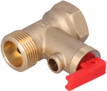 Safety valve for electric water heaters AF8, 6.7 bar, G3/4" x Rp3/4"