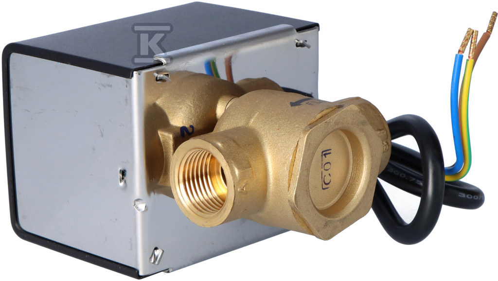 Supapă cu două căi 1/2" cu actuator - 10803