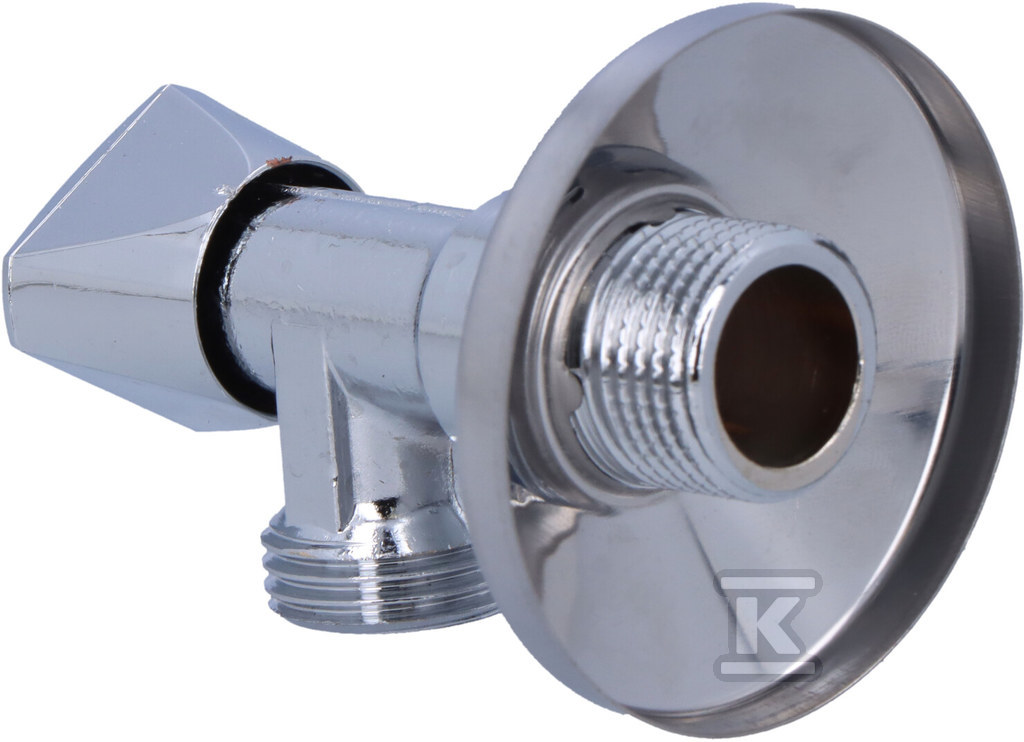 Кран кутовий Sanland 1/2"x1/2" хром - 970370000