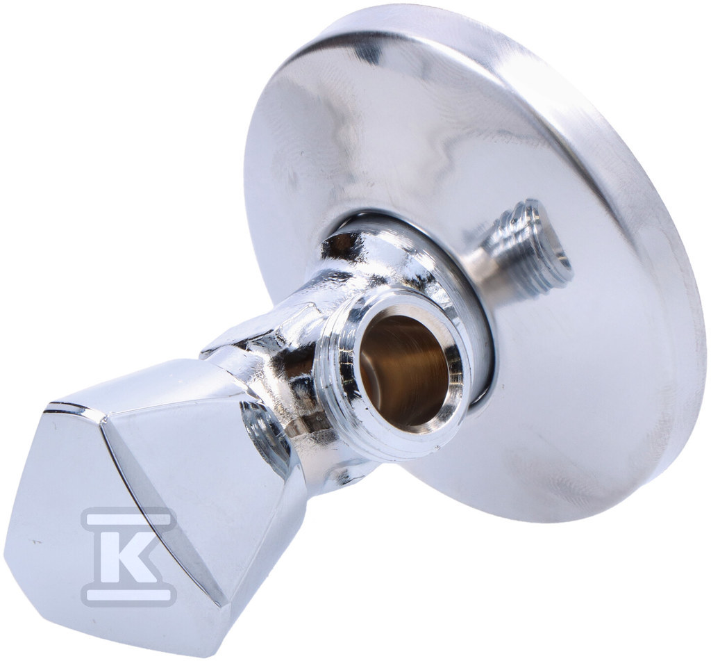 Кран кутовий Sanland 1/2"x3/8" хром без - 970350000