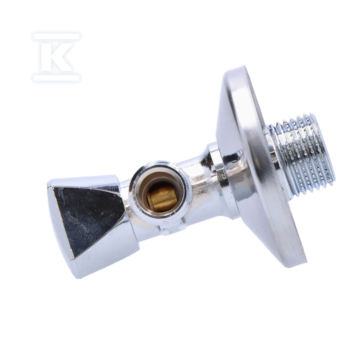 Кран кутовий Sanland 1/2"x3/8" хром без - 970350000