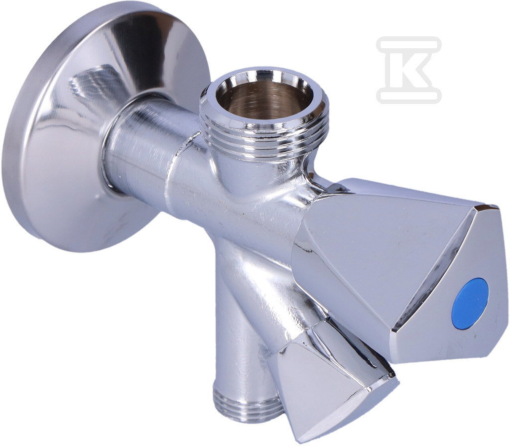 Кран комбінований кутовий 1/2" хром - 970160000