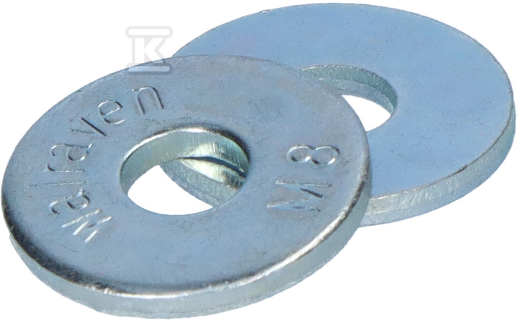 BIS, сталева шайба, кругла, плоска 8X25 - 6533308