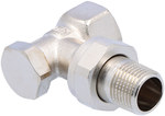 Combi 2, return valve, DN15 - 1/2, angle, nickel plated