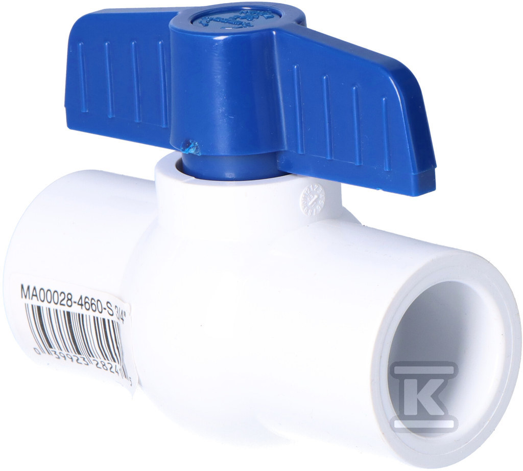 Golyóscsap KW/KW PVC-U 3/4" - 602007